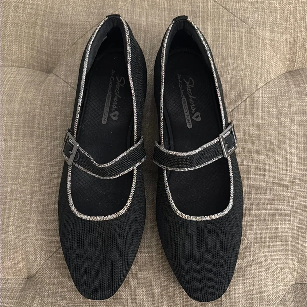 Skechers Cleo Recycled Vegan Washable Knit Mary Janes - Picture 2 of 4